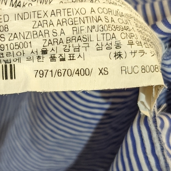 Zara | Patched Stripe Shirt - Picture 7 of 8